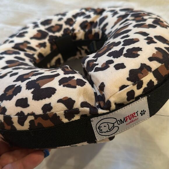 Pet Recovery Collar Cheetah Print Adjustable Comfurt Collar - Picture 1 of 7